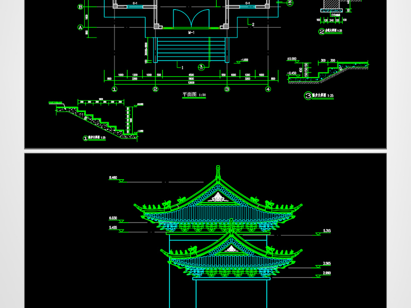 原创圆通寺<a href=https://www.yitu.cn/su/8101.html target=_blank class=infotextkey>山</a>门殿建筑结构CAD<a href=https://www.yitu.cn/su/7937.html target=_blank class=infotextkey>图纸</a>-版权<a href=https://www.yitu.cn/su/7381.html target=_blank class=infotextkey>可商用</a>