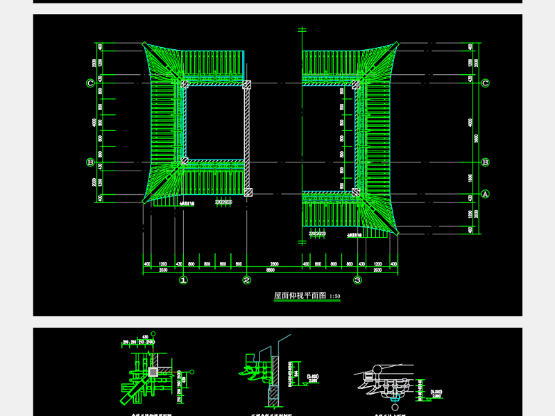 原创圆通寺<a href=https://www.yitu.cn/su/8101.html target=_blank class=infotextkey>山</a>门殿建筑结构CAD<a href=https://www.yitu.cn/su/7937.html target=_blank class=infotextkey>图纸</a>-版权<a href=https://www.yitu.cn/su/7381.html target=_blank class=infotextkey>可商用</a>