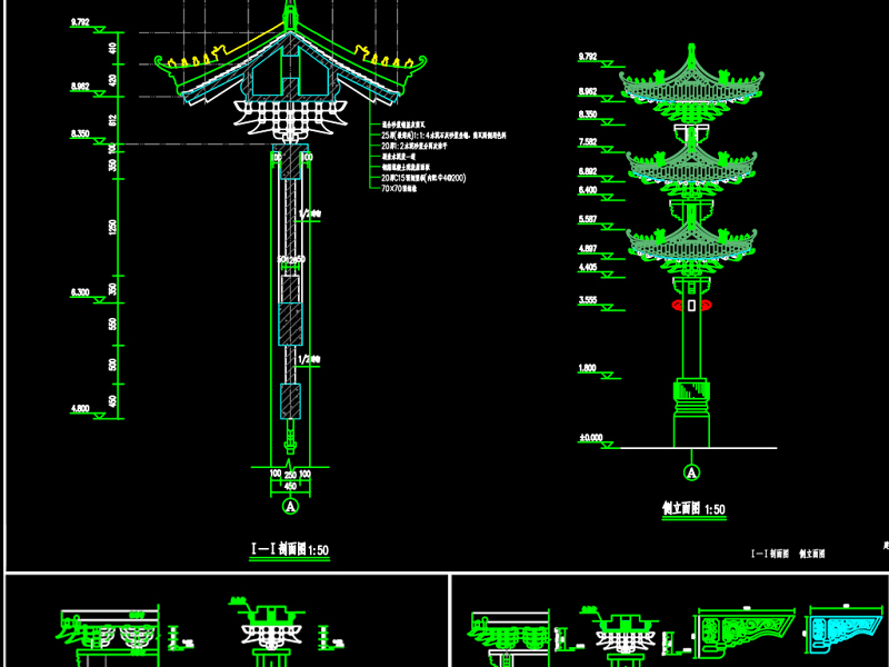 原创歇<a href=https://www.yitu.cn/su/8101.html target=_blank class=infotextkey>山</a>式四柱五<a href=https://www.yitu.cn/su/8159.html target=_blank class=infotextkey>楼</a><a href=https://www.yitu.cn/su/7804.html target=_blank class=infotextkey>门<a href=https://www.yitu.cn/su/8159.html target=_blank class=infotextkey>楼</a></a>建筑结构CAD<a href=https://www.yitu.cn/su/7937.html target=_blank class=infotextkey>图纸</a>-版权<a href=https://www.yitu.cn/su/7381.html target=_blank class=infotextkey>可商用</a>