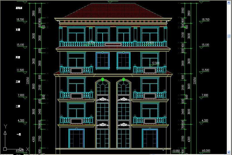 原创豪华别墅外立面CAD<a href=https://www.yitu.cn/su/7590.html target=_blank class=infotextkey>设计</a><a href=https://www.yitu.cn/su/7937.html target=_blank class=infotextkey>图纸</a>