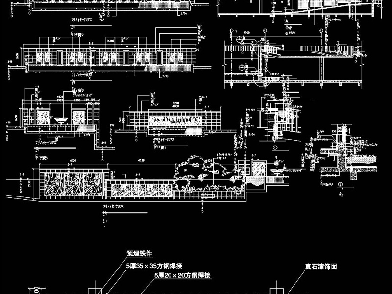 原创CAD围墙建筑结构图-版权<a href=https://www.yitu.cn/su/7381.html target=_blank class=infotextkey>可商用</a>