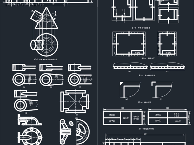 原创机械制图及标准图库CAD图块-版权<a href=https://www.yitu.cn/su/7381.html target=_blank class=infotextkey>可商用</a>