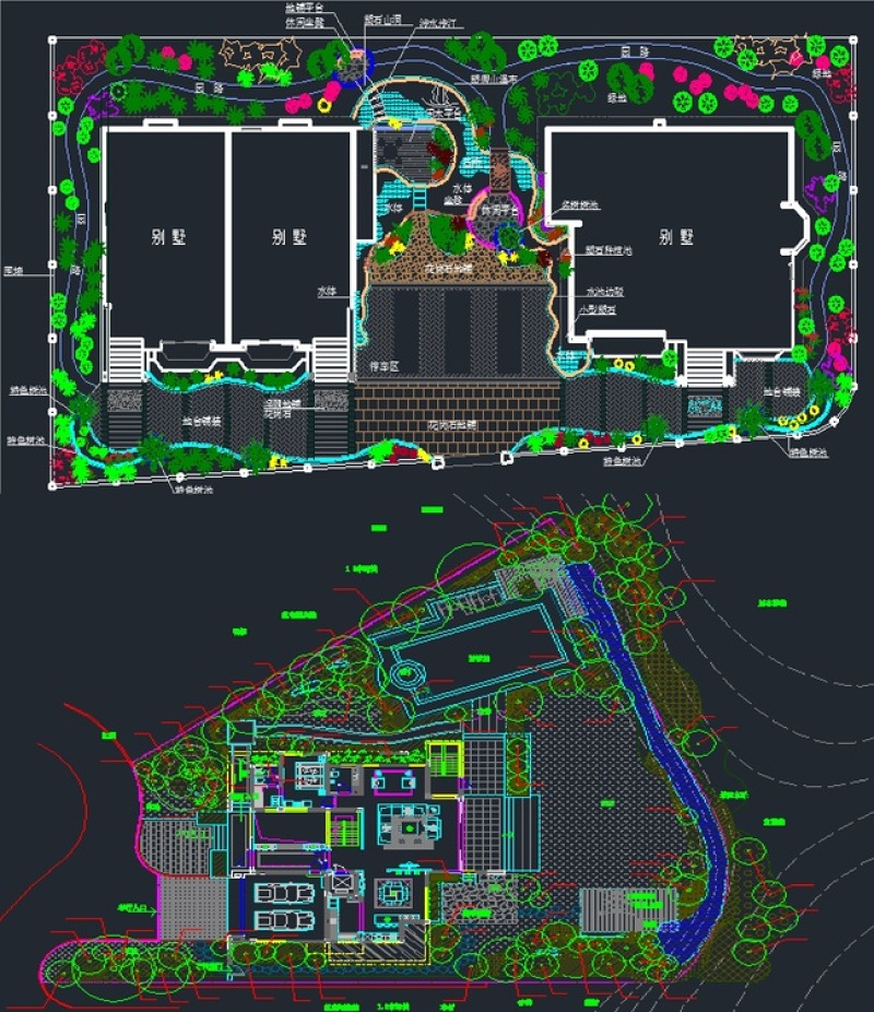 原创庭园景观<a href=https://www.yitu.cn/su/7590.html target=_blank class=infotextkey>设计</a>素材CAD图库