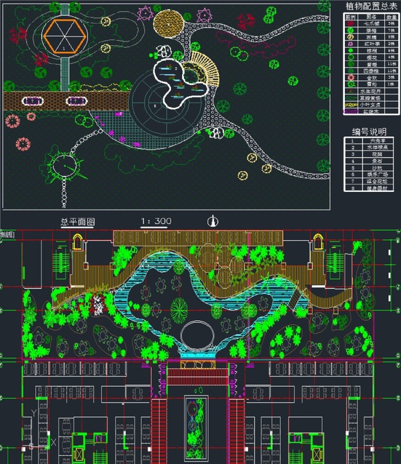 原创庭园景观<a href=https://www.yitu.cn/su/7590.html target=_blank class=infotextkey>设计</a>素材CAD图库