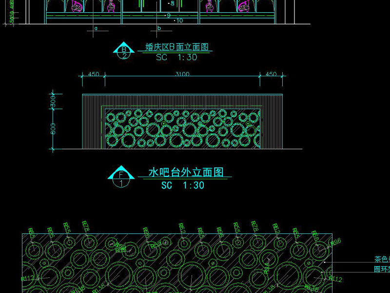 原创全套<a href=https://www.yitu.cn/su/7680.html target=_blank class=infotextkey>精致</a>婚<a href=https://www.yitu.cn/su/7325.html target=_blank class=infotextkey>纱</a>影城CAD施工图