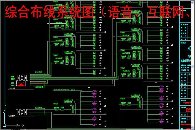 原创机房工程系统图常用弱电CAD-版权<a href=https://www.yitu.cn/su/7381.html target=_blank class=infotextkey>可商用</a>