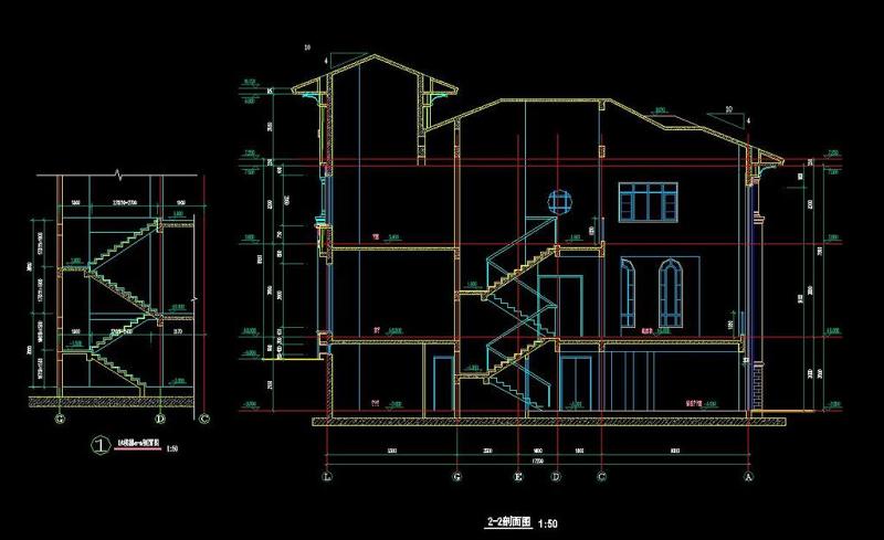 原创欧式奢华别墅建筑CAD施工图