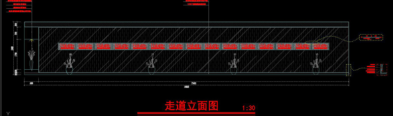 原创全套美容院CAD施工图效果图