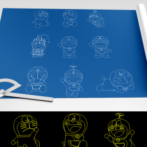 原创哆啦A梦cad-版权可商用3D模型