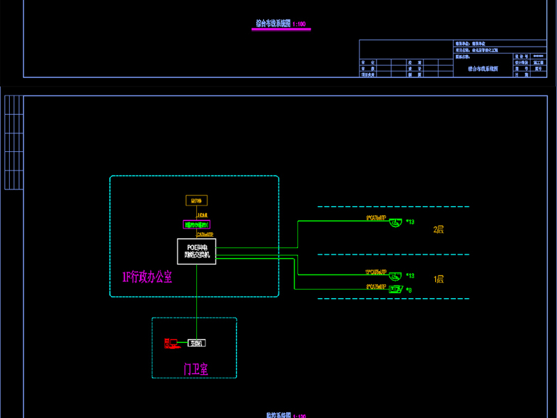 原创<a href=https://www.yitu.cn/su/7587.html target=_blank class=infotextkey>幼儿园</a>弱电智能化全套CAD施工图