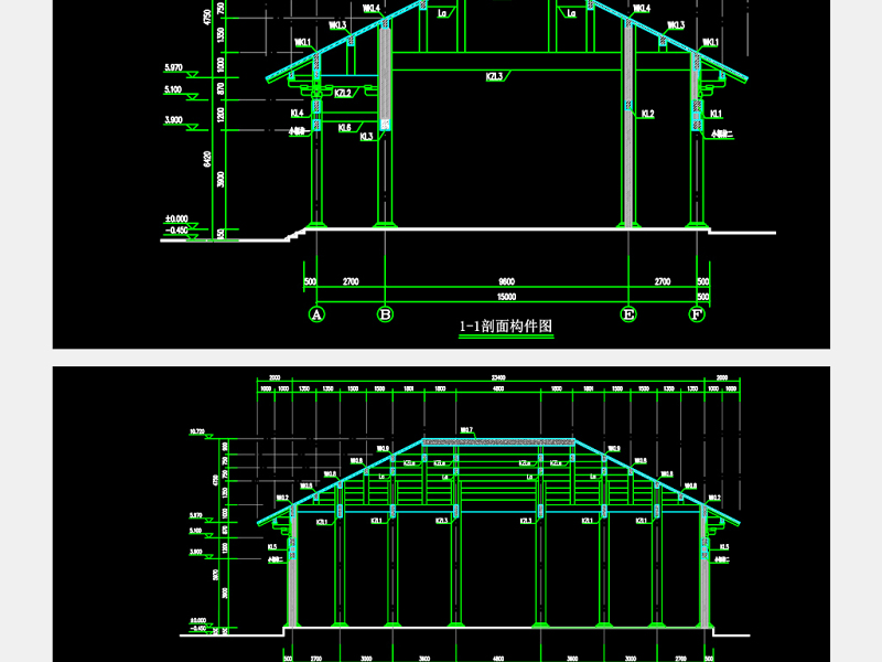 原创汉式大雄宝殿建筑结构CAD<a href=https://www.yitu.cn/su/7937.html target=_blank class=infotextkey>图纸</a>-版权<a href=https://www.yitu.cn/su/7381.html target=_blank class=infotextkey>可商用</a>