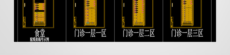 原创机房及弱电汇聚间机柜布置图立面大样图模板-版权<a href=https://www.yitu.cn/su/7381.html target=_blank class=infotextkey>可商用</a>