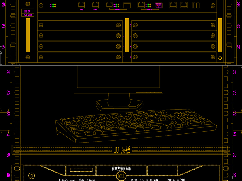 原创机房及弱电汇聚间机柜布置图立面大样图模板-版权<a href=https://www.yitu.cn/su/7381.html target=_blank class=infotextkey>可商用</a>