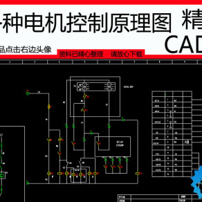 原创各种电机控制原理CAD平面图3D模型