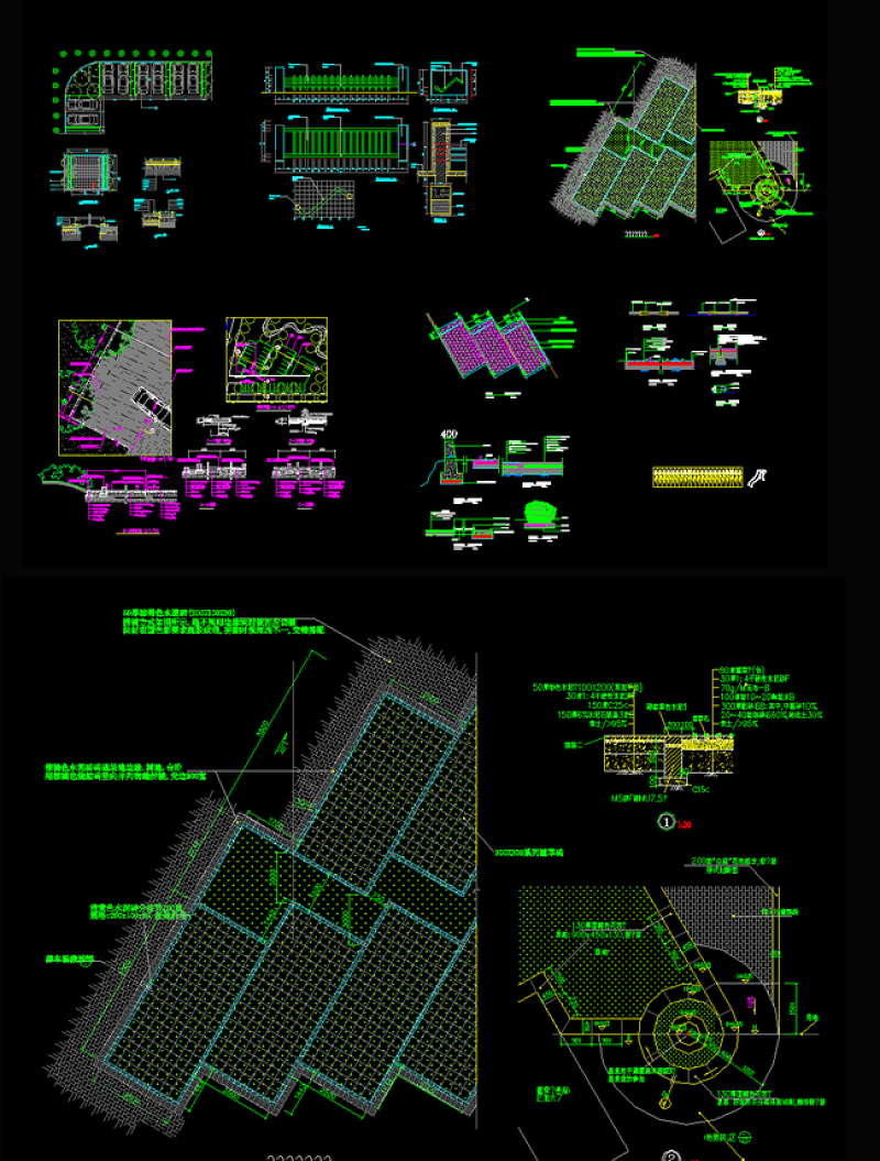 原创停车位<a href=https://www.yitu.cn/sketchup/tingchechang/index.html target=_blank class=infotextkey><a href=https://www.yitu.cn/su/7668.html target=_blank class=infotextkey>停车场</a></a>CAD施工图全套