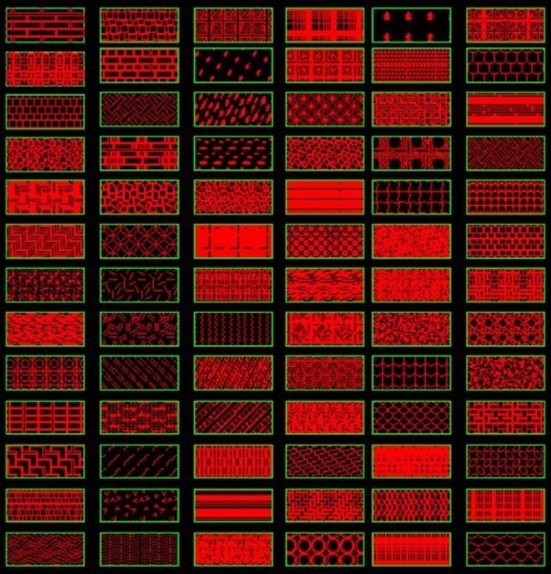 原创cad图案填充自定义填充图库-版权<a href=https://www.yitu.cn/su/7381.html target=_blank class=infotextkey>可商用</a>