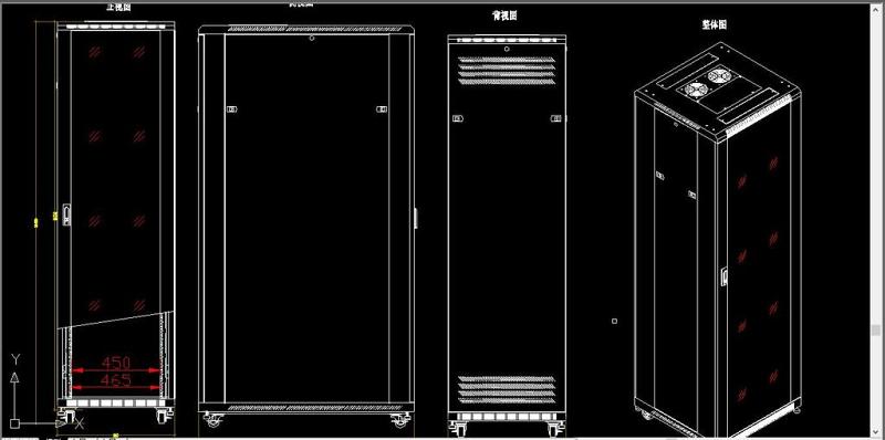 原创机柜CAD大样图-版权<a href=https://www.yitu.cn/su/7381.html target=_blank class=infotextkey>可商用</a>