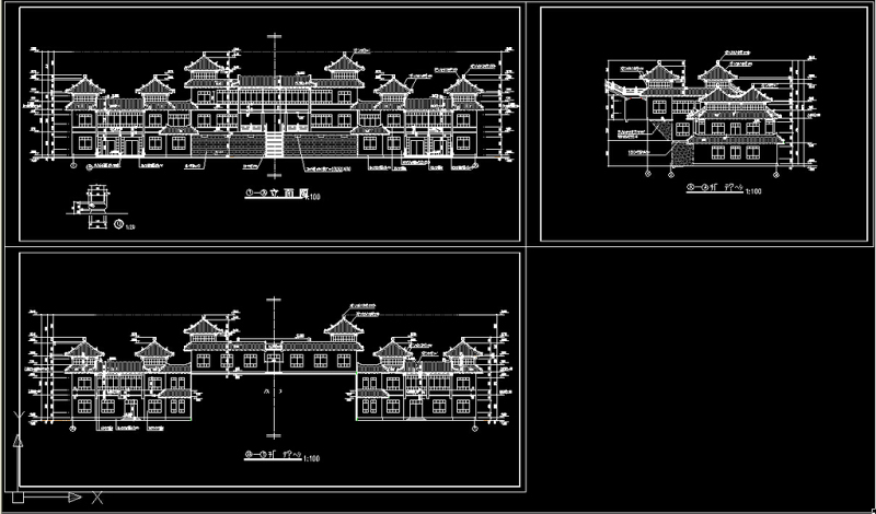 原创某古建筑立面图<a href=https://www.yitu.cn/su/7590.html target=_blank class=infotextkey>设计</a>方案cad<a href=https://www.yitu.cn/su/7937.html target=_blank class=infotextkey>图纸</a>