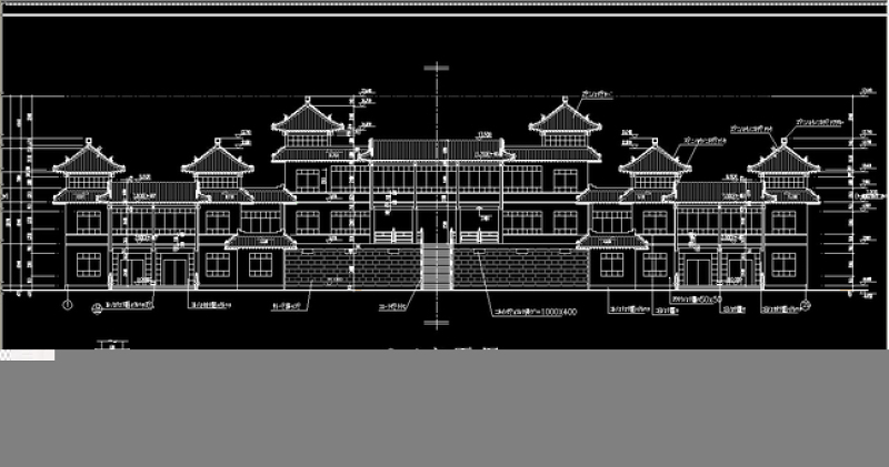 原创某古建筑立面图<a href=https://www.yitu.cn/su/7590.html target=_blank class=infotextkey>设计</a>方案cad<a href=https://www.yitu.cn/su/7937.html target=_blank class=infotextkey>图纸</a>