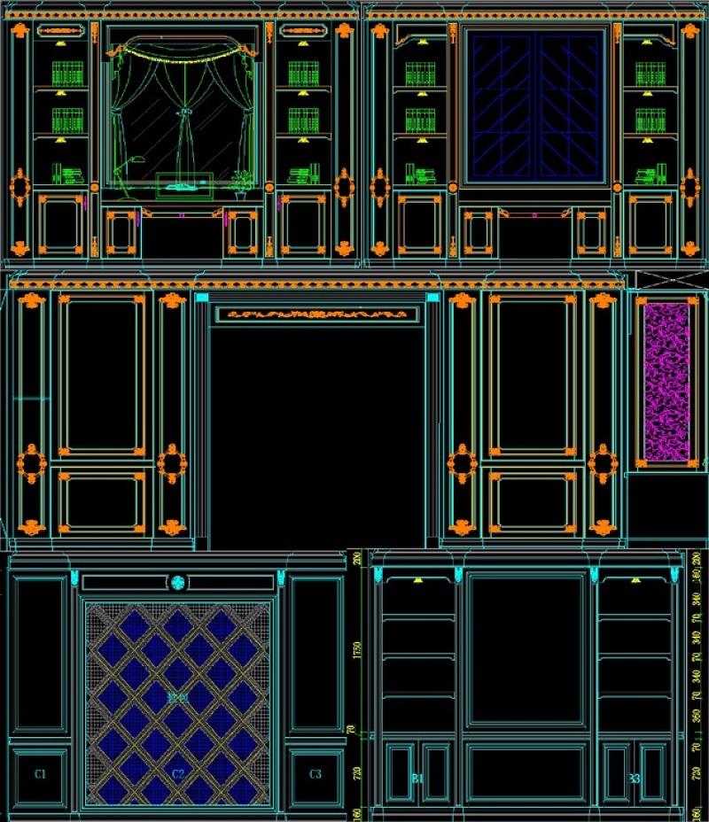 原创整木<a href=https://www.yitu.cn/sketchup/zhanting/index.html target=_blank class=infotextkey>展厅</a>素材全套图CAD图-版权<a href=https://www.yitu.cn/su/7381.html target=_blank class=infotextkey>可商用</a>