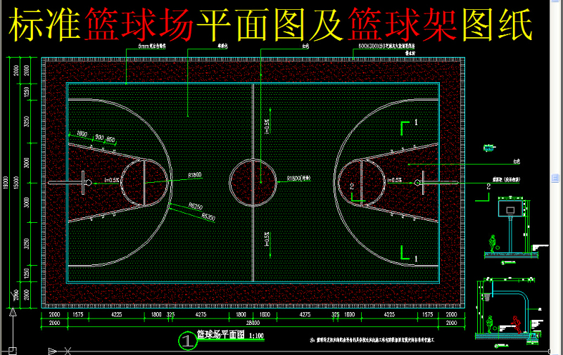 原创标准篮<a href=https://www.yitu.cn/su/7816.html target=_blank class=infotextkey>球场</a><a href=https://www.yitu.cn/su/7392.html target=_blank class=infotextkey>平面</a>图-版权<a href=https://www.yitu.cn/su/7381.html target=_blank class=infotextkey>可商用</a>