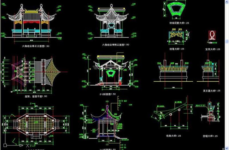 原创古建施工图CAD大全-版权<a href=https://www.yitu.cn/su/7381.html target=_blank class=infotextkey>可商用</a>