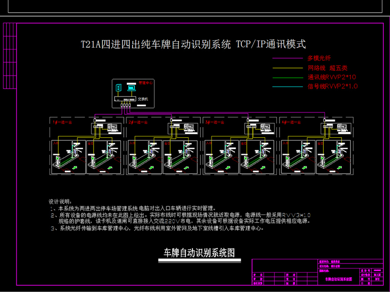 原创<a href=https://www.yitu.cn/sketchup/tingchechang/index.html target=_blank class=infotextkey><a href=https://www.yitu.cn/su/7668.html target=_blank class=infotextkey>停车场</a></a>车牌识别系统施工详图CAD弱电智能-版权<a href=https://www.yitu.cn/su/7381.html target=_blank class=infotextkey>可商用</a>