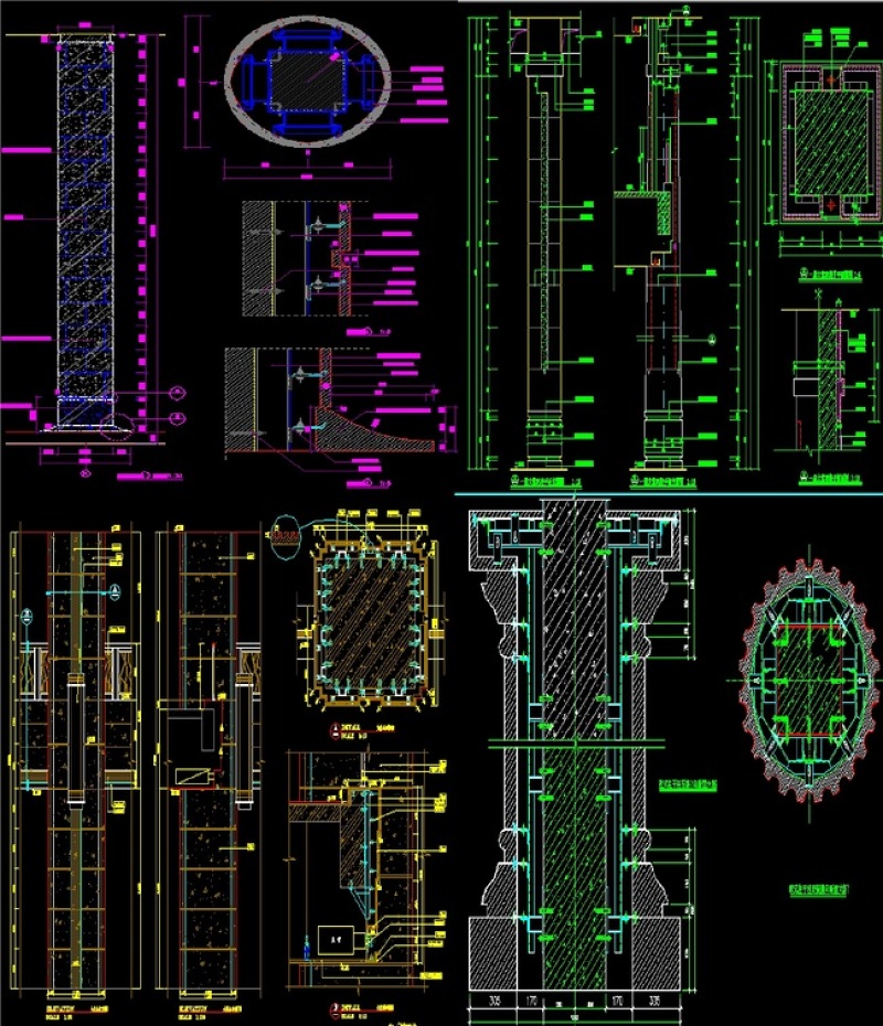 原创最完整的<a href=https://www.yitu.cn/sketchup/luomazhu/index.html target=_blank class=infotextkey>罗<a href=https://www.yitu.cn/su/8021.html target=_blank class=infotextkey>马</a>柱</a>素材CAD图库-版权<a href=https://www.yitu.cn/su/7381.html target=_blank class=infotextkey>可商用</a>