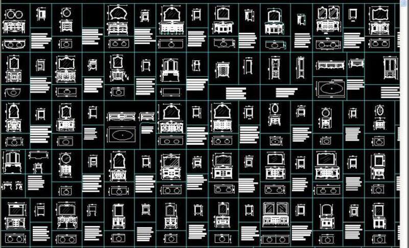 原创浴柜CAD图集-版权<a href=https://www.yitu.cn/su/7381.html target=_blank class=infotextkey>可商用</a>