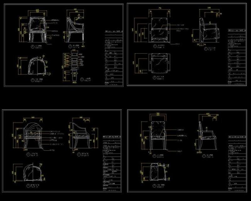 原创CAD椅子图库-版权<a href=https://www.yitu.cn/su/7381.html target=_blank class=infotextkey>可商用</a>