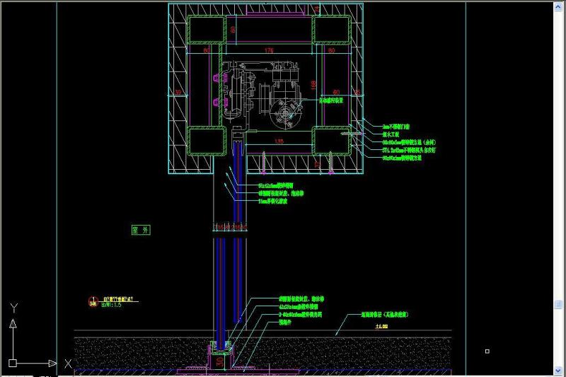 原创钢化玻璃感应门CAD-版权<a href=https://www.yitu.cn/su/7381.html target=_blank class=infotextkey>可商用</a>