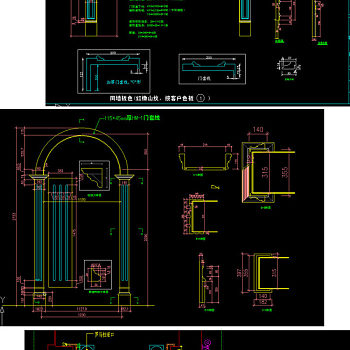 原创整木固装过道垭口深化设计CAD-版权可商用