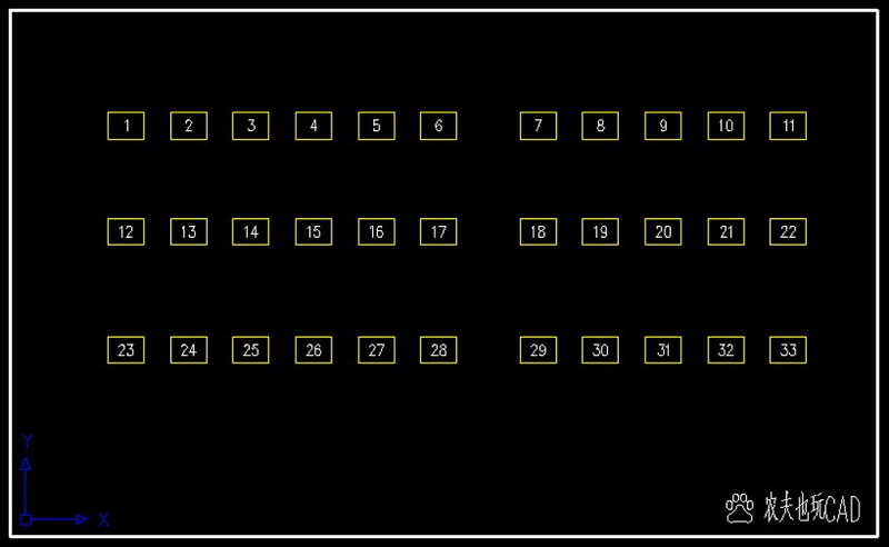 原创CAD数字关联递增动态块