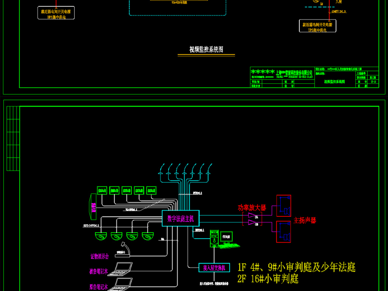 原创法院弱电智能化CAD全套施工图-版权<a href=https://www.yitu.cn/su/7381.html target=_blank class=infotextkey>可商用</a>