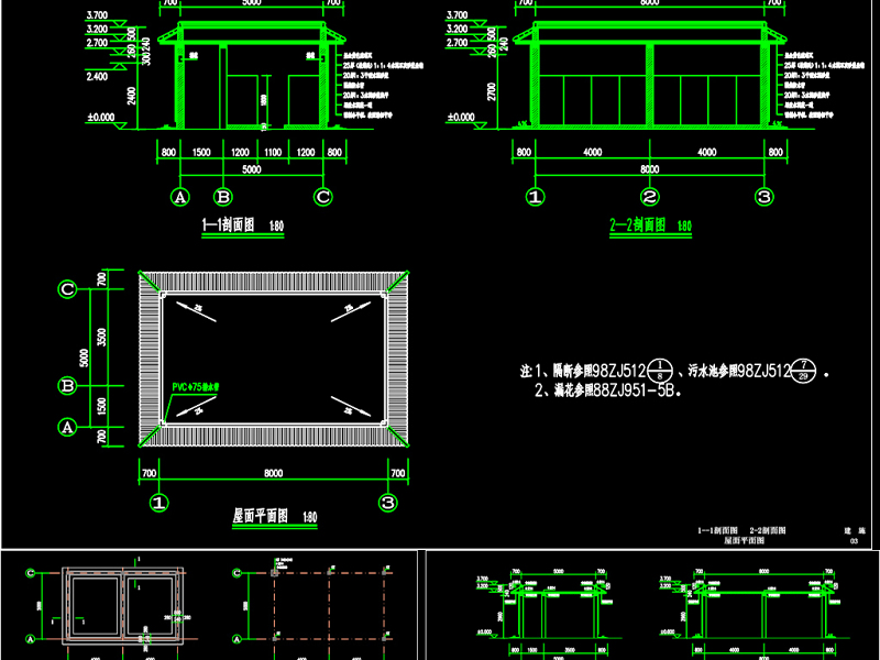 原创仿古公厕建筑结构施工CAD<a href=https://www.yitu.cn/su/7937.html target=_blank class=infotextkey>图纸</a>-版权<a href=https://www.yitu.cn/su/7381.html target=_blank class=infotextkey>可商用</a>