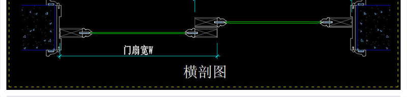 原创整木定制吊轨推拉门节点大样CAD图-版权<a href=https://www.yitu.cn/su/7381.html target=_blank class=infotextkey>可商用</a>