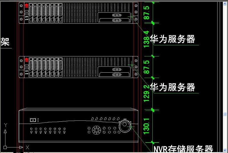 原创机柜CAD大样图-版权<a href=https://www.yitu.cn/su/7381.html target=_blank class=infotextkey>可商用</a>