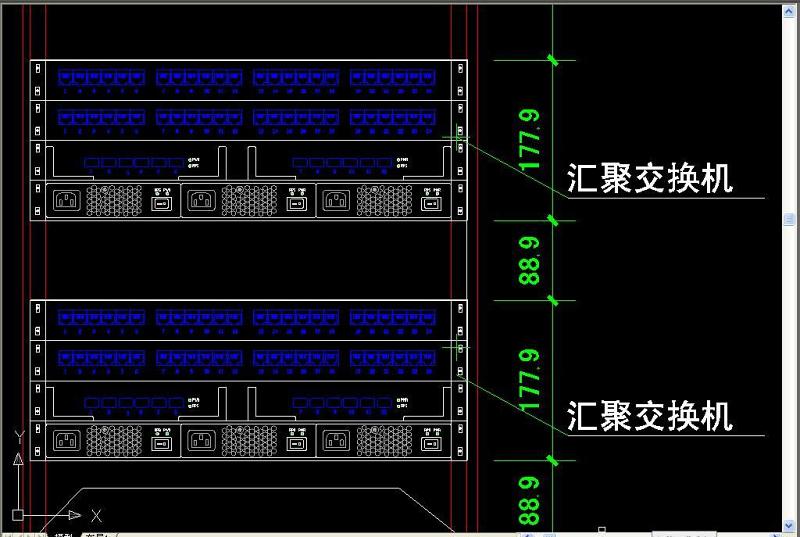 原创机柜CAD大样图-版权<a href=https://www.yitu.cn/su/7381.html target=_blank class=infotextkey>可商用</a>