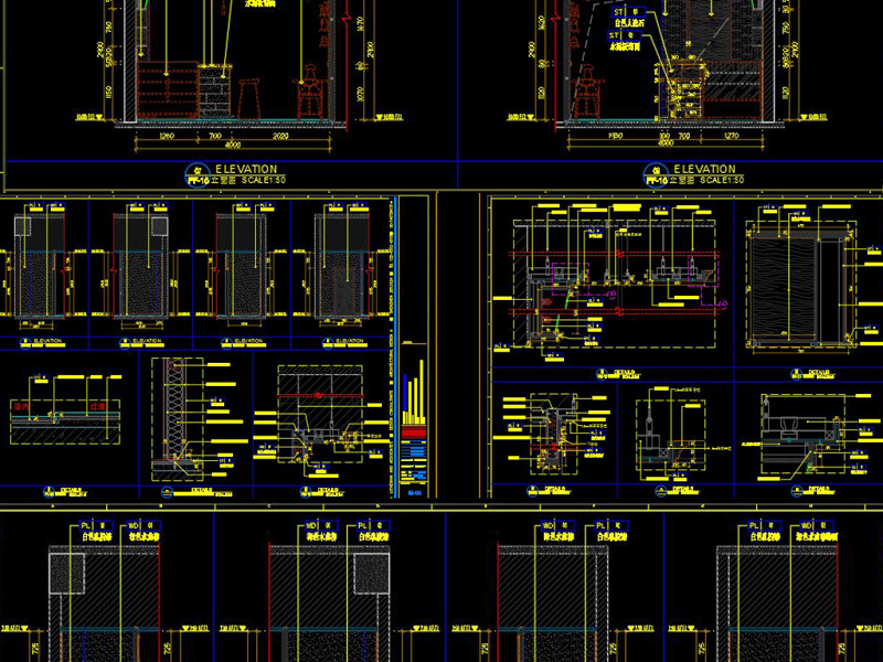 原创全套<a href=https://www.yitu.cn/sketchup/naichadian/index.html target=_blank class=infotextkey>奶茶店</a>CAD施工图效果图