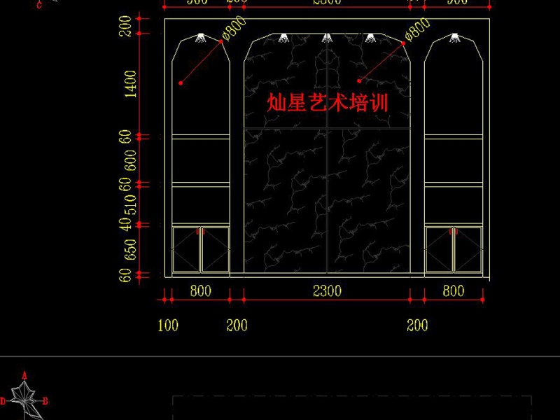 原创全套<a href=https://www.yitu.cn/sketchup/ertong/index.html target=_blank class=infotextkey>儿童</a>艺术培训中心CAD施工图效果图