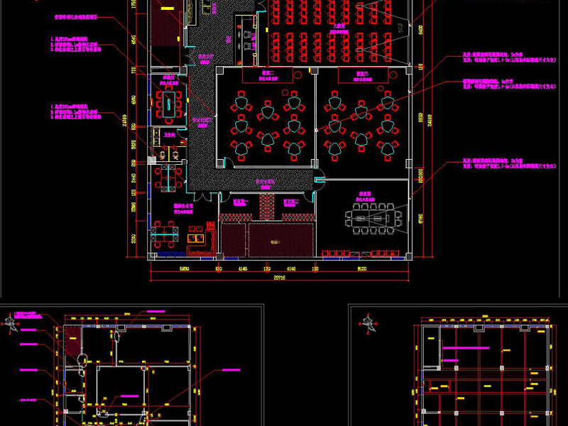 原创全套<a href=https://www.yitu.cn/sketchup/ertong/index.html target=_blank class=infotextkey>儿童</a>艺术培训中心CAD施工图效果图