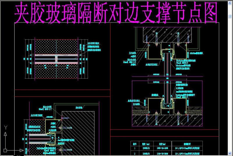 原创<a href=https://www.yitu.cn/su/7667.html target=_blank class=infotextkey>玻璃隔断</a>安装节点图