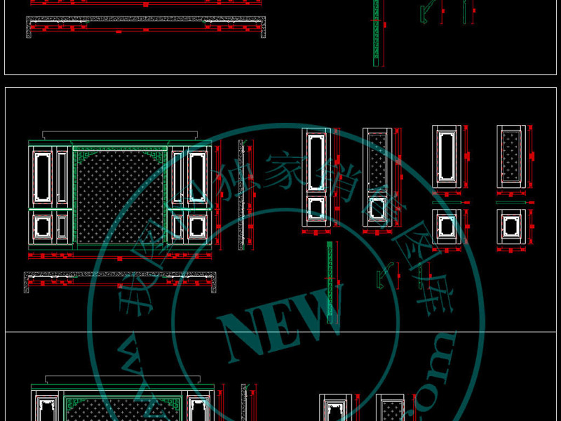 原创整木定制新中式<a href=https://www.yitu.cn/su/7944.html target=_blank class=infotextkey>背景</a>墙CAD标准图集-版权<a href=https://www.yitu.cn/su/7381.html target=_blank class=infotextkey>可商用</a>