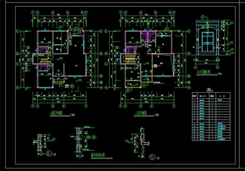 原创私家别墅CAD<a href=https://www.yitu.cn/su/7590.html target=_blank class=infotextkey>设计</a>方案图附效果图