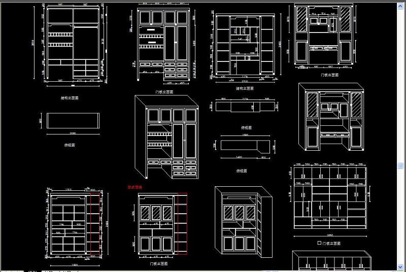 原创榻榻米CAD固装柜子CAD