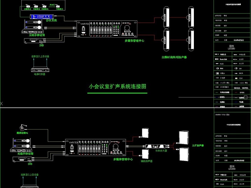 原创会议扩声系统CAD施工图-版权<a href=https://www.yitu.cn/su/7381.html target=_blank class=infotextkey>可商用</a>