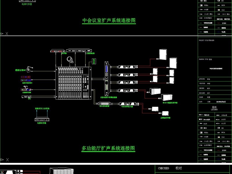 原创会议扩声系统CAD施工图-版权<a href=https://www.yitu.cn/su/7381.html target=_blank class=infotextkey>可商用</a>