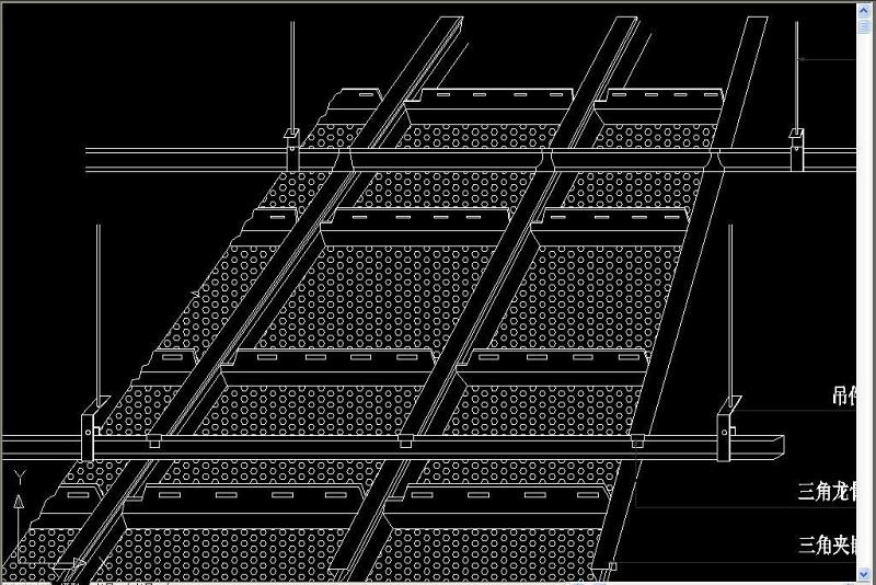 原创机房微孔铝板<a href=https://www.yitu.cn/su/7458.html target=_blank class=infotextkey>吊顶</a>施工示意图