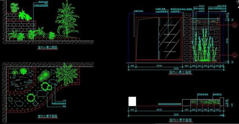 原创CAD室内小景园林景观立面图施工图节点-版权<a href=https://www.yitu.cn/su/7381.html target=_blank class=infotextkey>可商用</a>