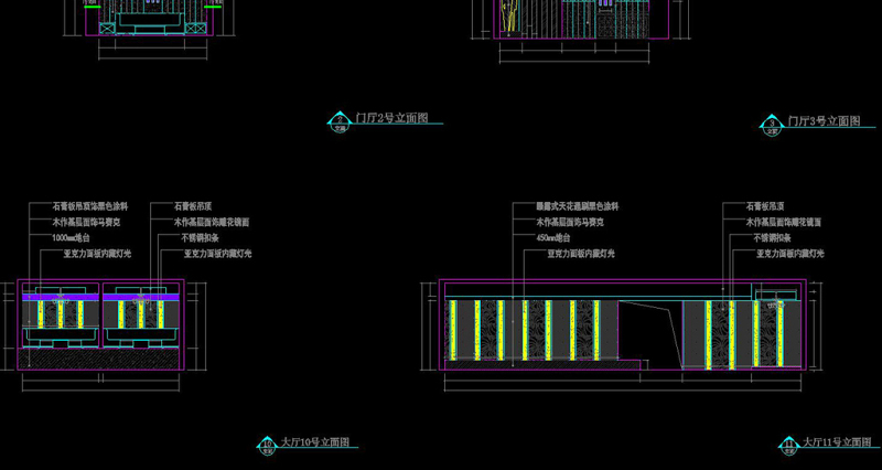 原创全套时尚<a href=https://www.yitu.cn/su/7948.html target=_blank class=infotextkey>酒吧</a>CAD施工图高清效果图